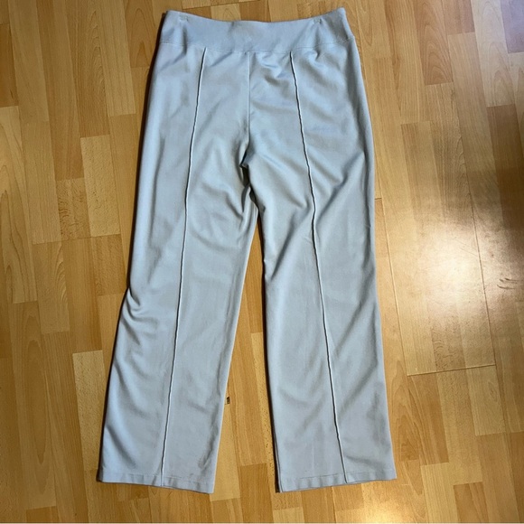 Athleta Eastbound Wide Leg Pant Grey Zip Pockets Athleisure Cozy Fall - Picture 7 of 10